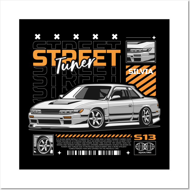 SILVIA S13 JDM Wall Art by squealtires